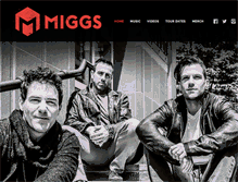 Tablet Screenshot of miggsmusic.com